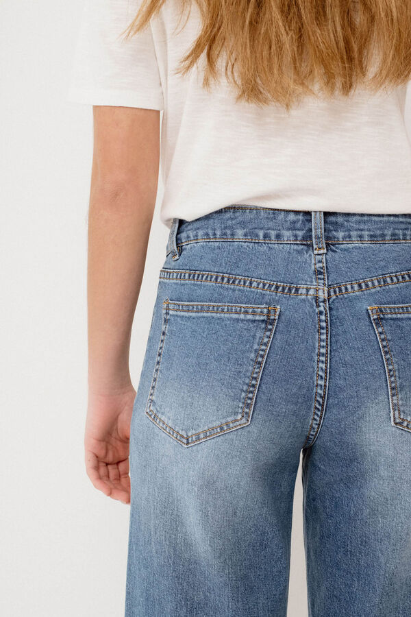 Vila Pantal&oacute;n vaquero bolsillos delanteros Azul