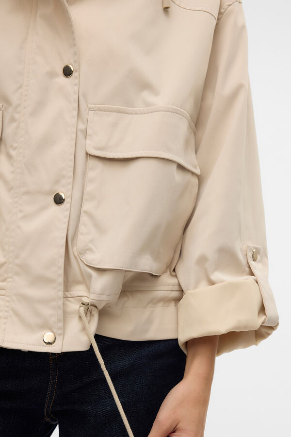 Vero Moda Cazadora corta con capucha Gris