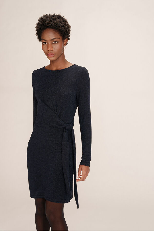 Grace & Mila Vestido curto de lurex  Azul