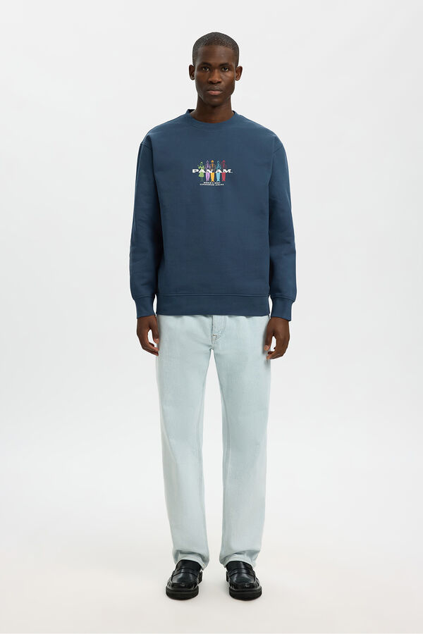 Selected Sudadera colaboraci&oacute;n con PANAM Azul marino