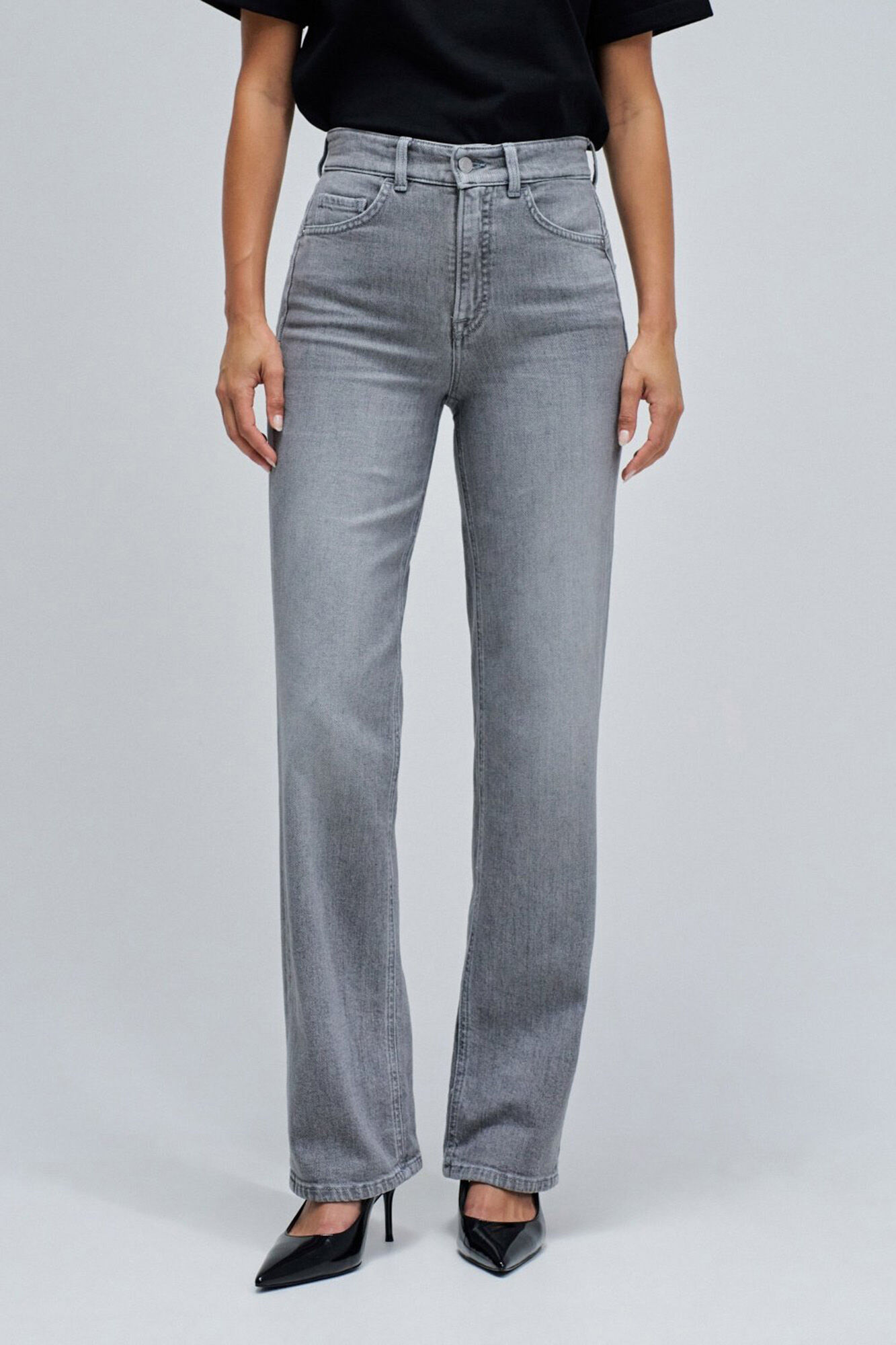 Salsa Jeans F&eacute; empurra em jeans reto