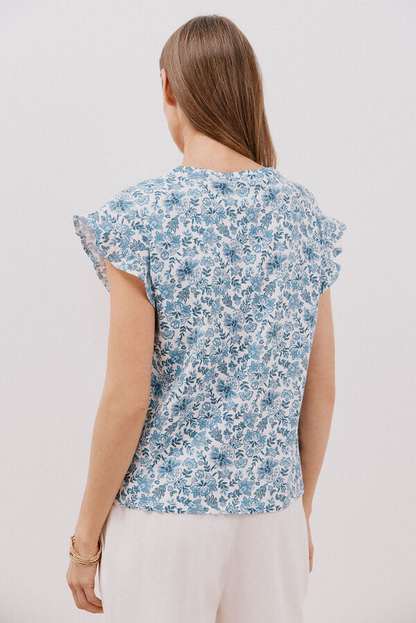 Cortefiel Camisola b&aacute;sica folho Azul