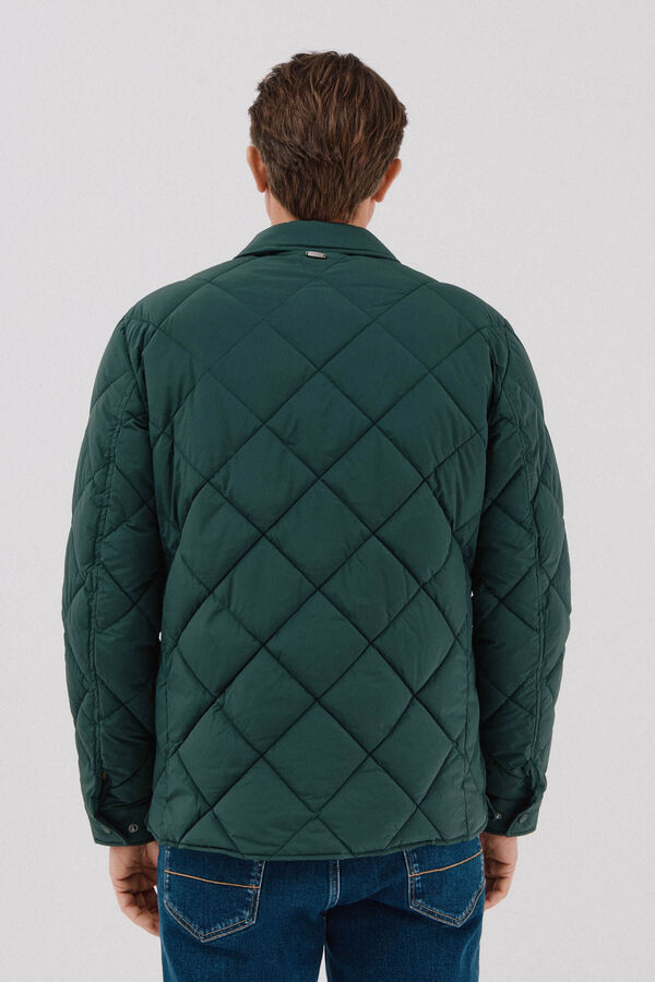 Cortefiel Sobrecamisa acolchoada Verde