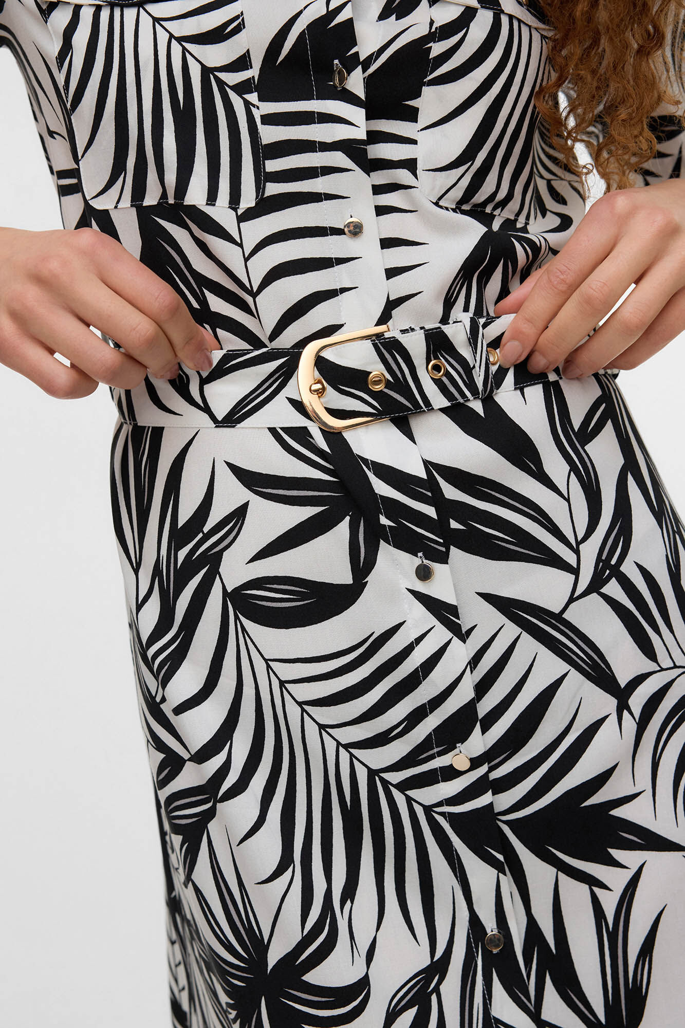 Vero Moda Vestido midi camisero