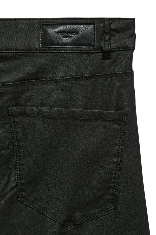Vero Moda Pantal&oacute;n efecto encerado Negro