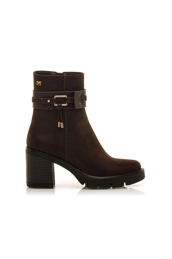 Maria Mare Botines de tac&oacute;n Marr&oacute;n