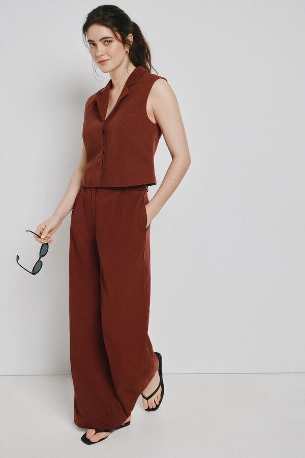 Vero Moda Colete de vestir Castanho
