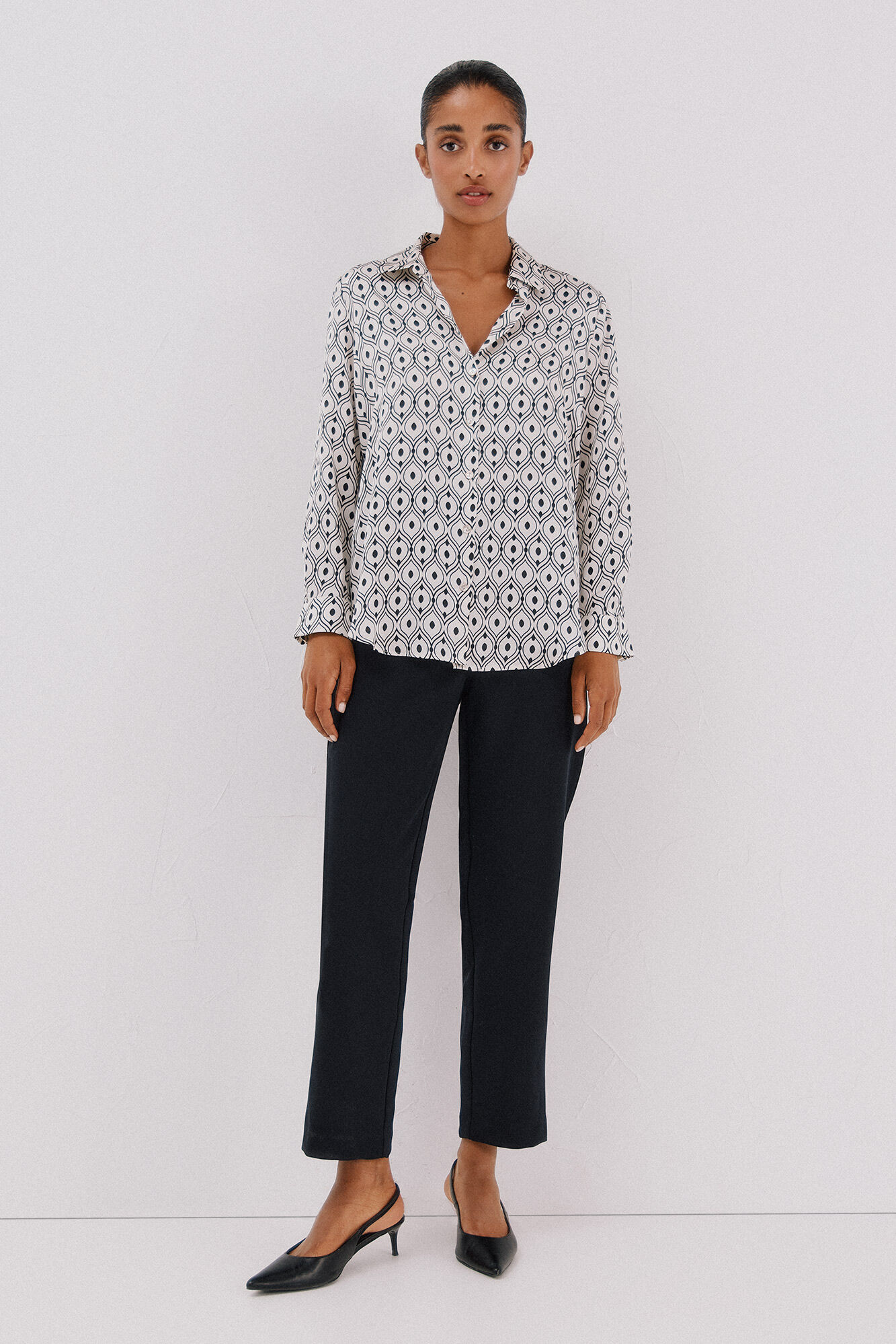 Cortefiel Camisa satinada