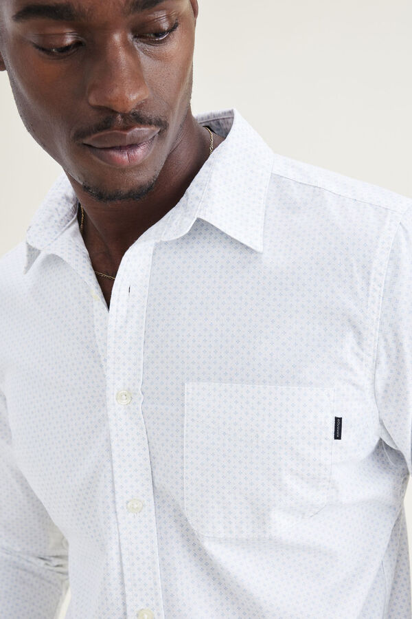 Cortefiel Camisa abotonada Slim Fit Icon Blanco