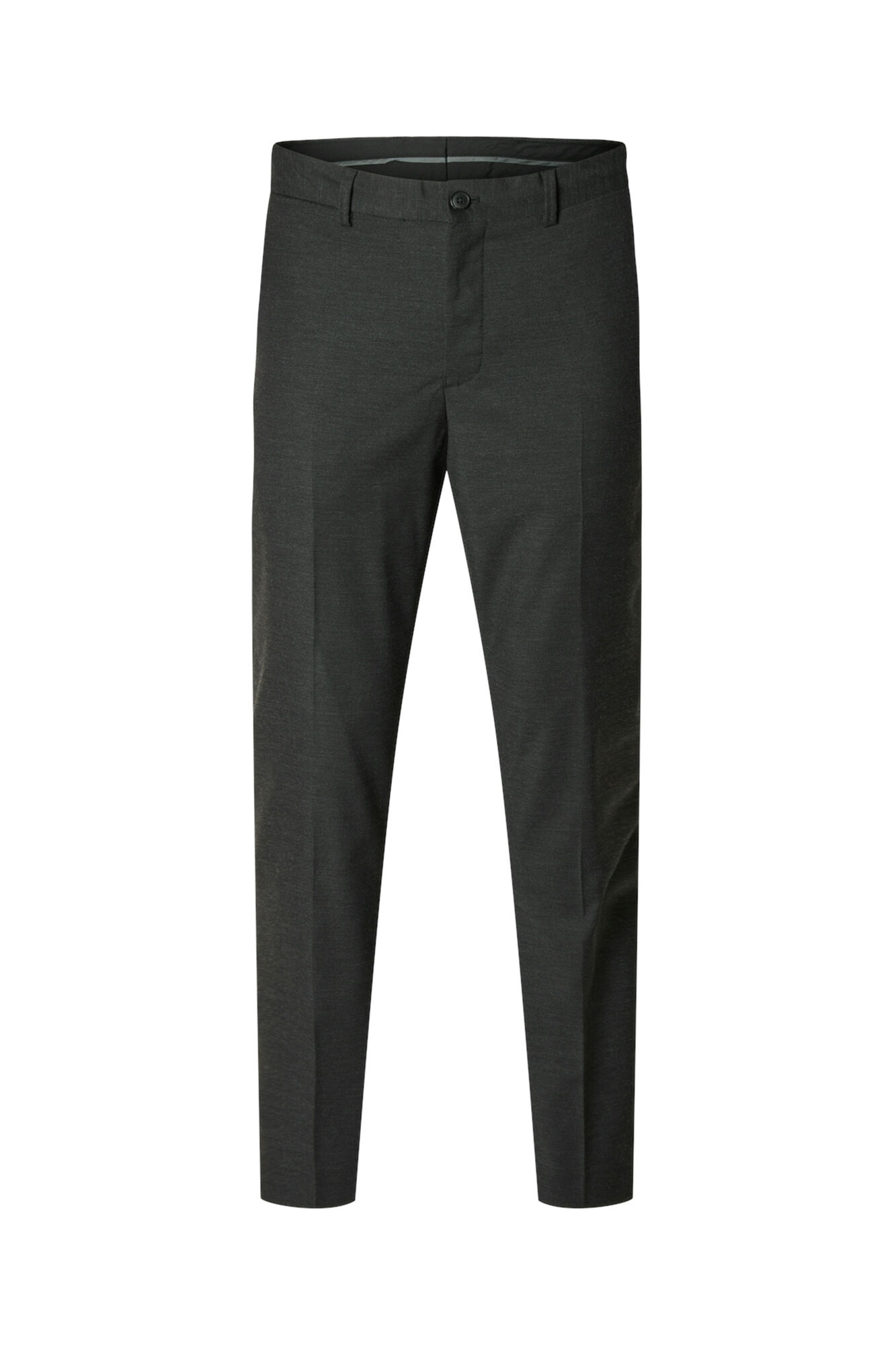 Selected Cal&ccedil;a de terno estruturada Slim Fit confeccionada com materiais reciclados. 