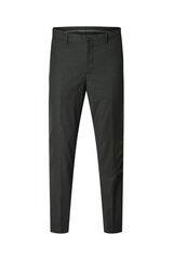 Selected Calça de terno estruturada Slim Fit confeccionada com materiais reciclados.  Cinzento