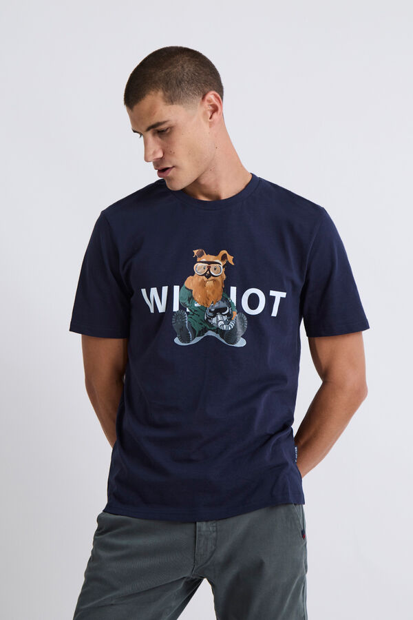 Williot T-shirt piloto do Sr. Williot Azul