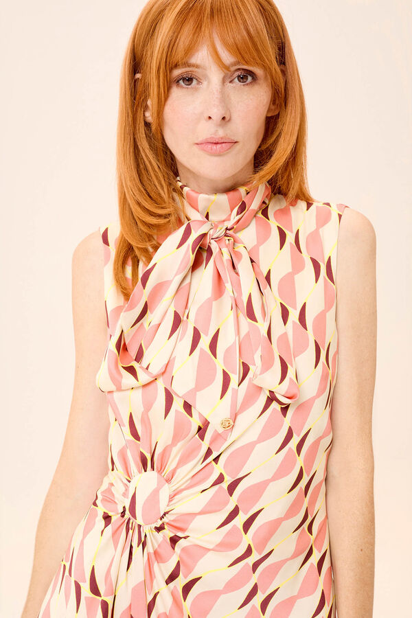 Dolores Promesas Vestido Midi Ondine Rosa