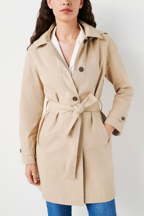 Caroll Trench Gabardine Negro