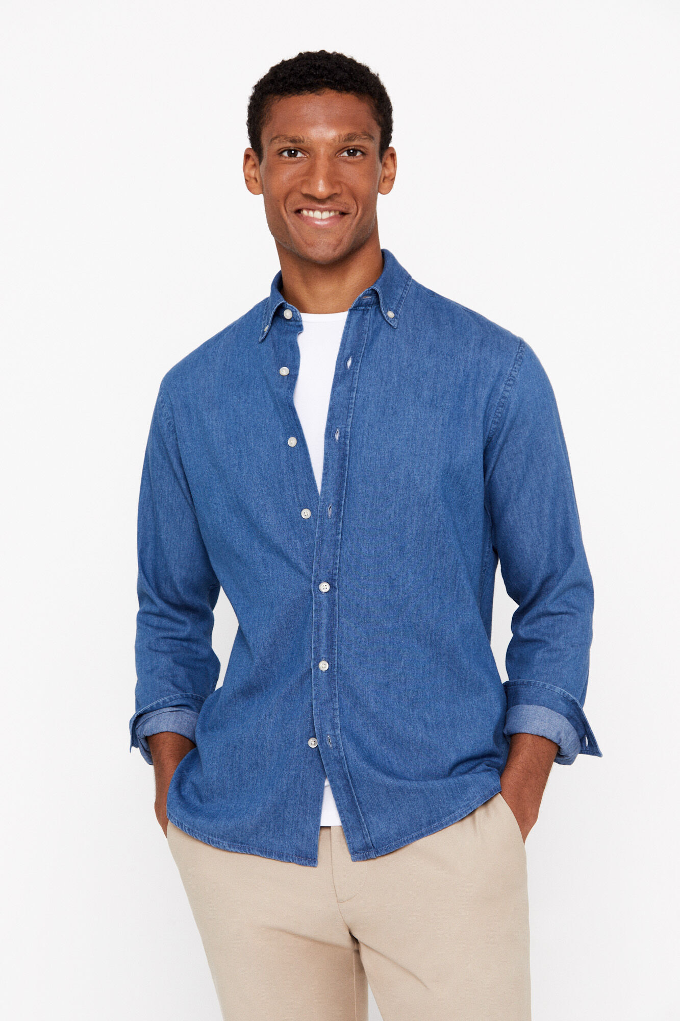 Cortefiel Camisa denim