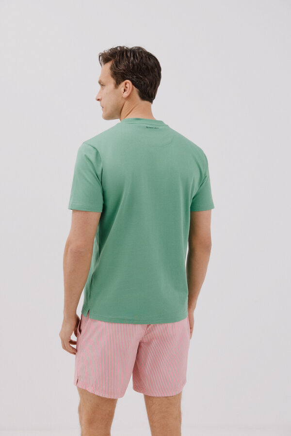 Cortefiel Camiseta gr&aacute;fica Ibiza Verde