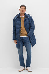 Cortefiel Parka acolchada Azul marino