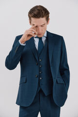 Cortefiel Americana azul slim fit Azul oscuro