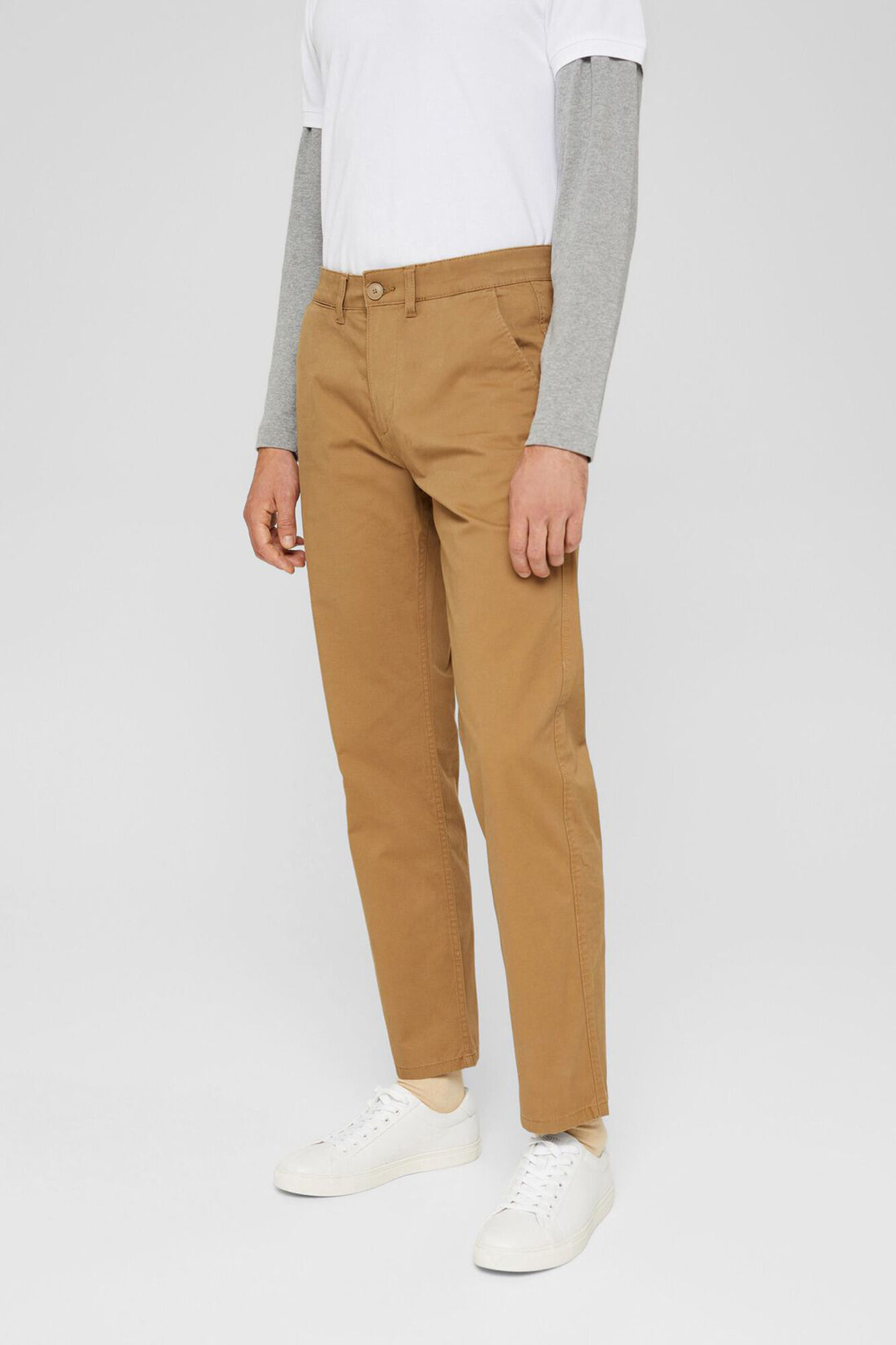Esprit Pantal&oacute;n chino straight fit en algod&oacute;n org&aacute;nico