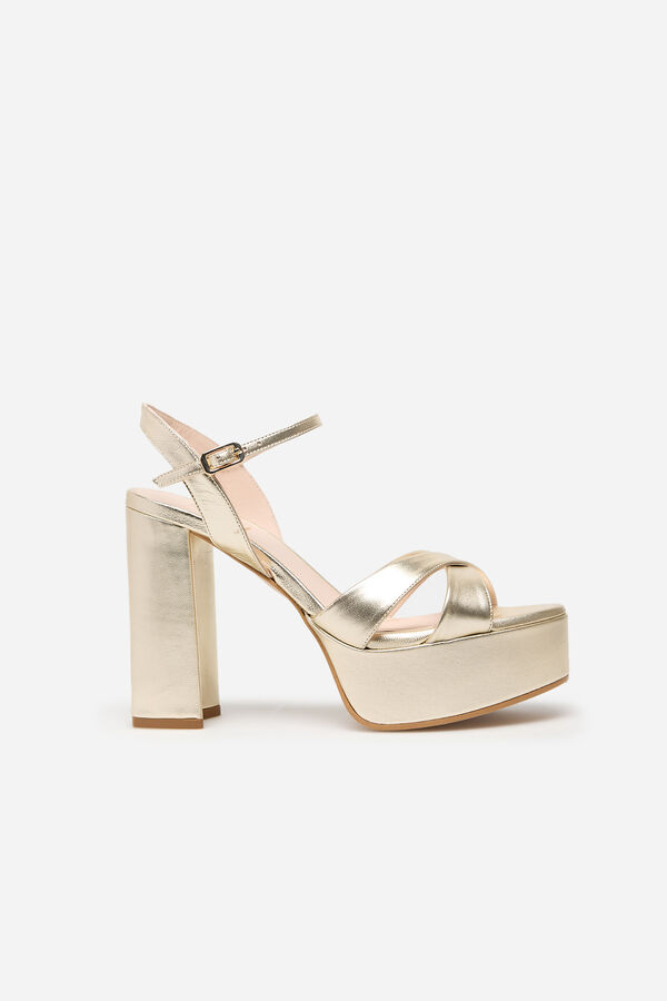 Lodi Sandalia tac&oacute;n Dorado