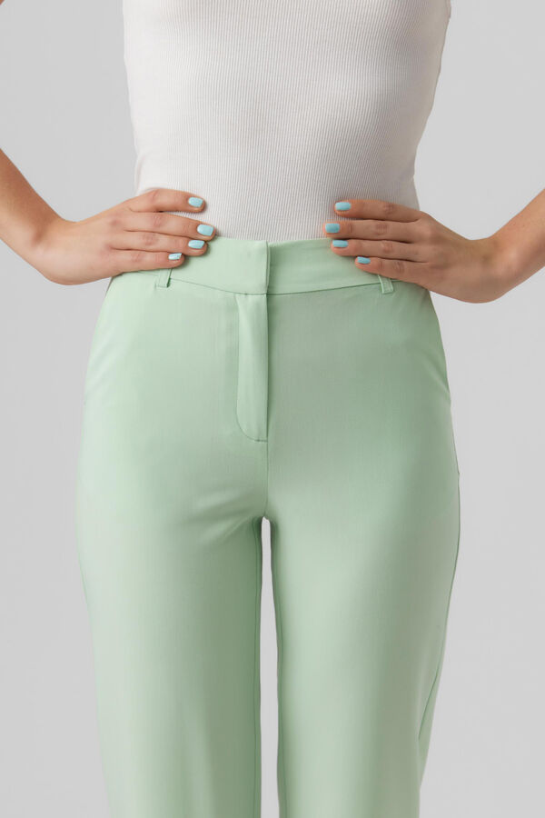 Vero Moda Calças de fato de mulher com dois bolsos Verde