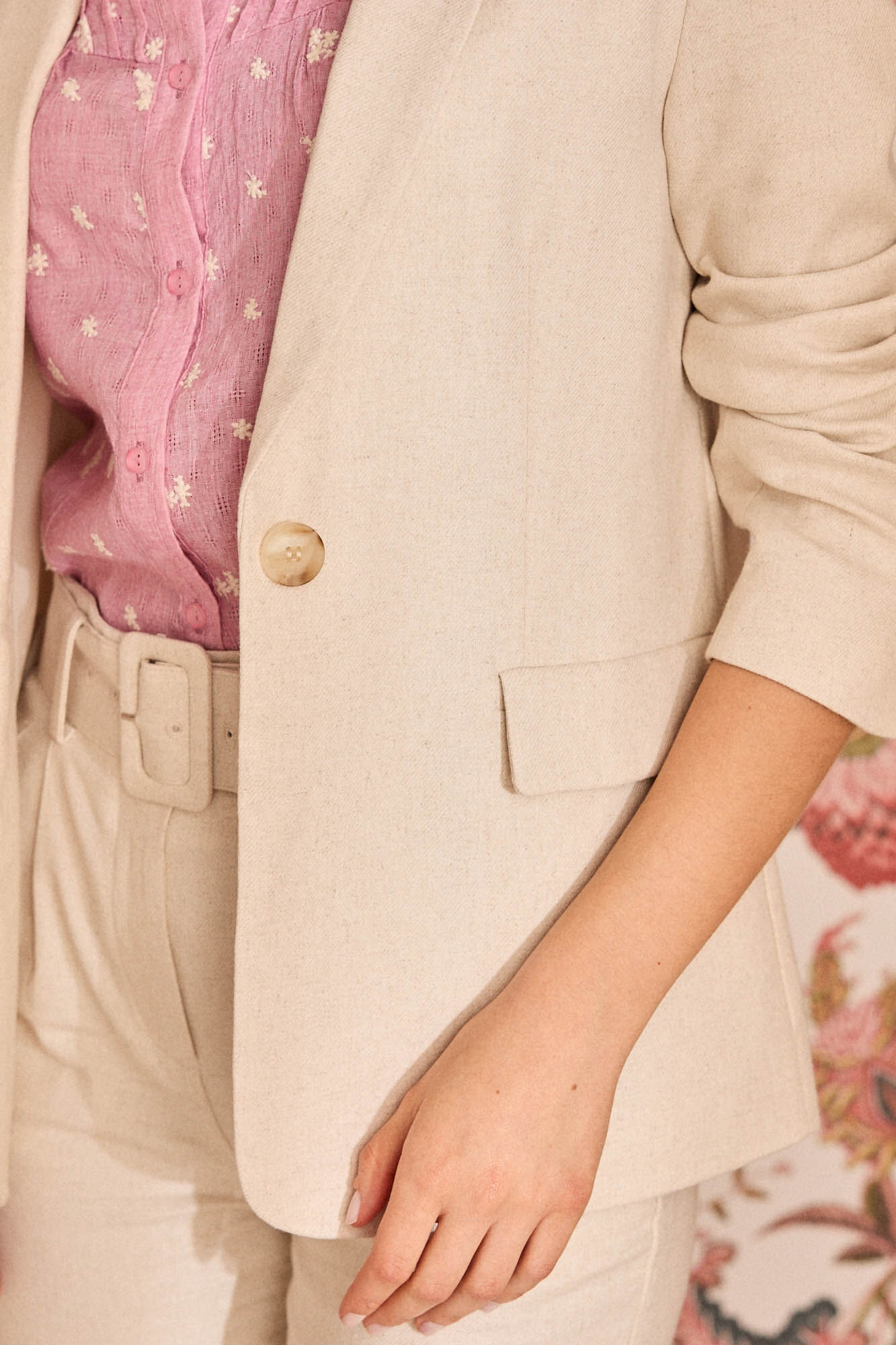 Pol&iacute;n Et Moi Blazer cru Margot