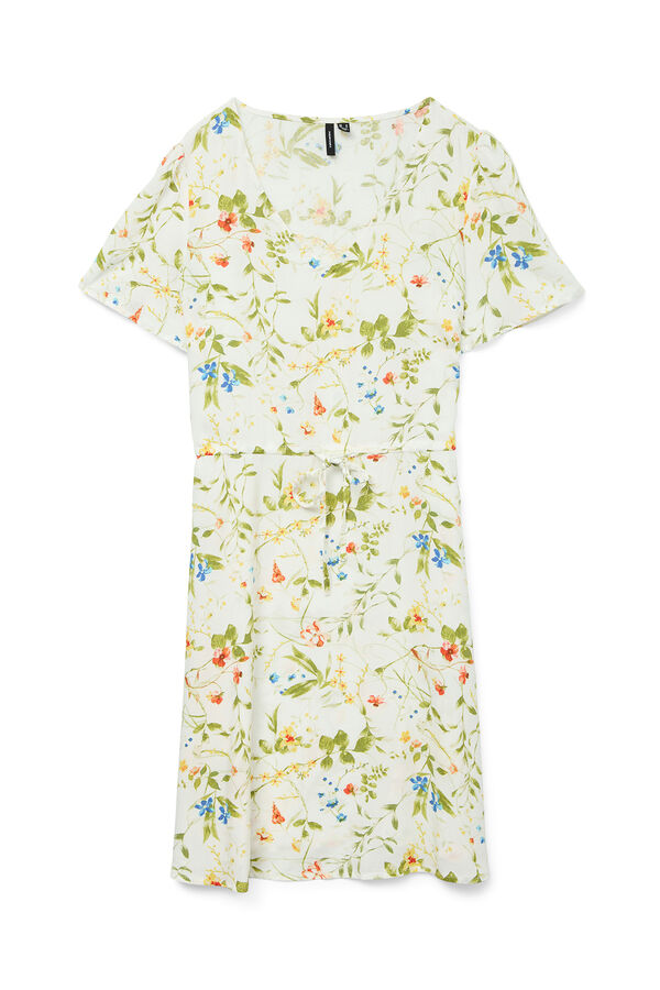 Vero Moda Vestido curto de gola em bico Branco