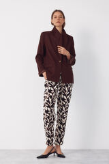 Cortefiel Pantal&oacute;n flu&iacute;do con textura Multicolor
