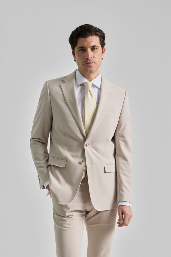 PuroEGO Terno lav&aacute;vel fil a fil Tostado