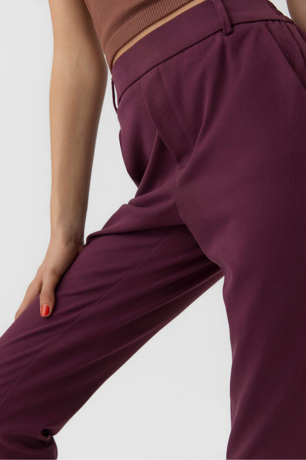 Vero Moda Cal&ccedil;as compridas retas  Roxo