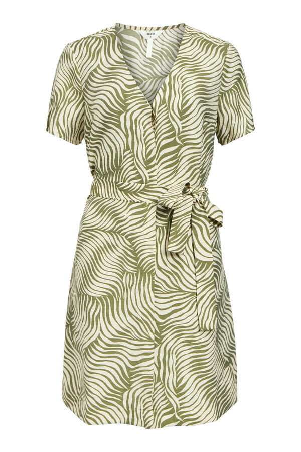 Object Vestido curto estampado  Cinzento