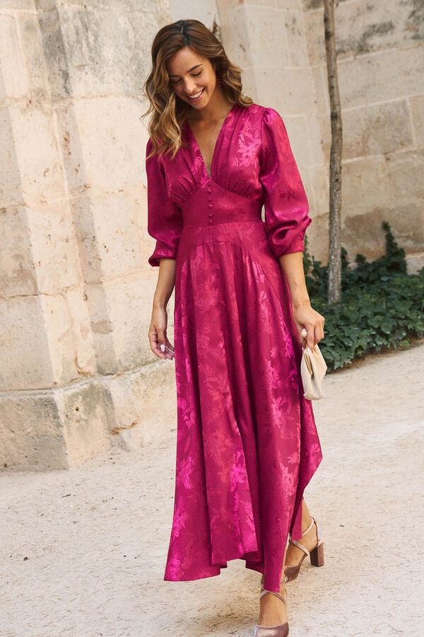 Pol&iacute;n Et Moi Vestido con escote Biniara Vino