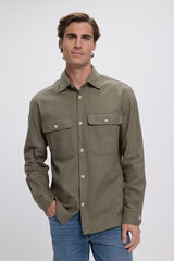 Jack & Jones Sobrecamisa confort fit Kaki