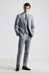 PuroEGO Traje cuadro gales gris con chaleco Gris