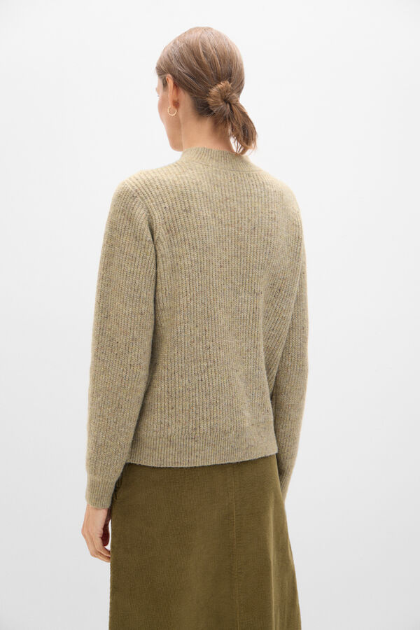 Cortefiel Jersey cuello redondo Gris