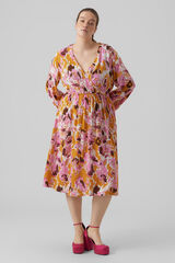 Vero Moda Curve Vestido midi talla grande Naranja