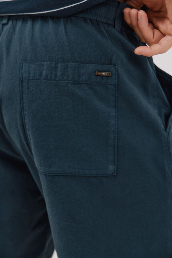Cortefiel Bermuda chino ligero ajustable Azul marino