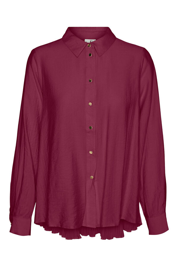 Vero Moda Camisa de manga larga con espalda plisada Morado