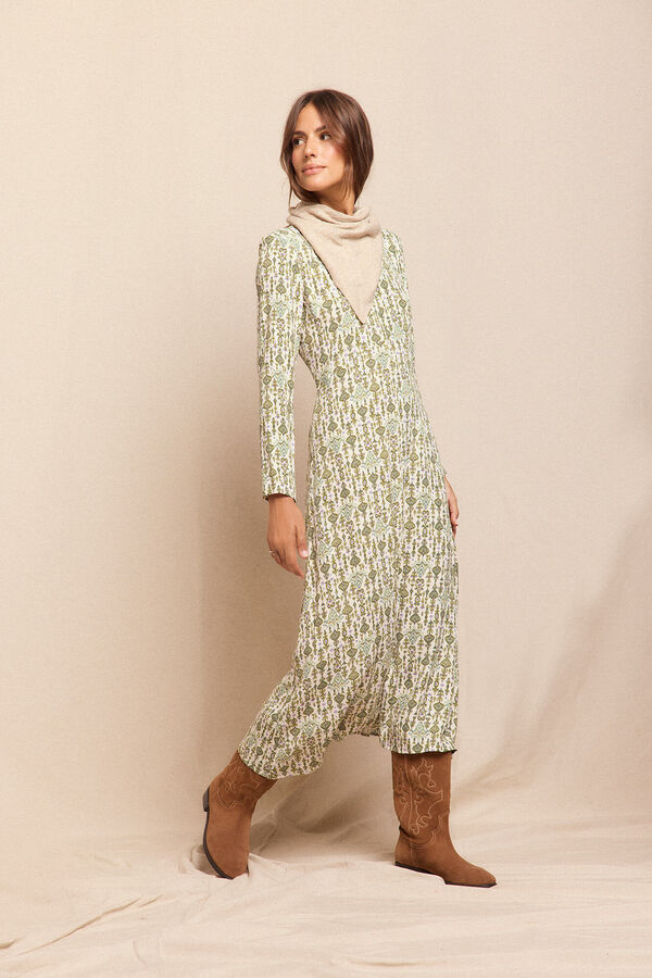 Slowlove Vestido largo estampado Multicolor