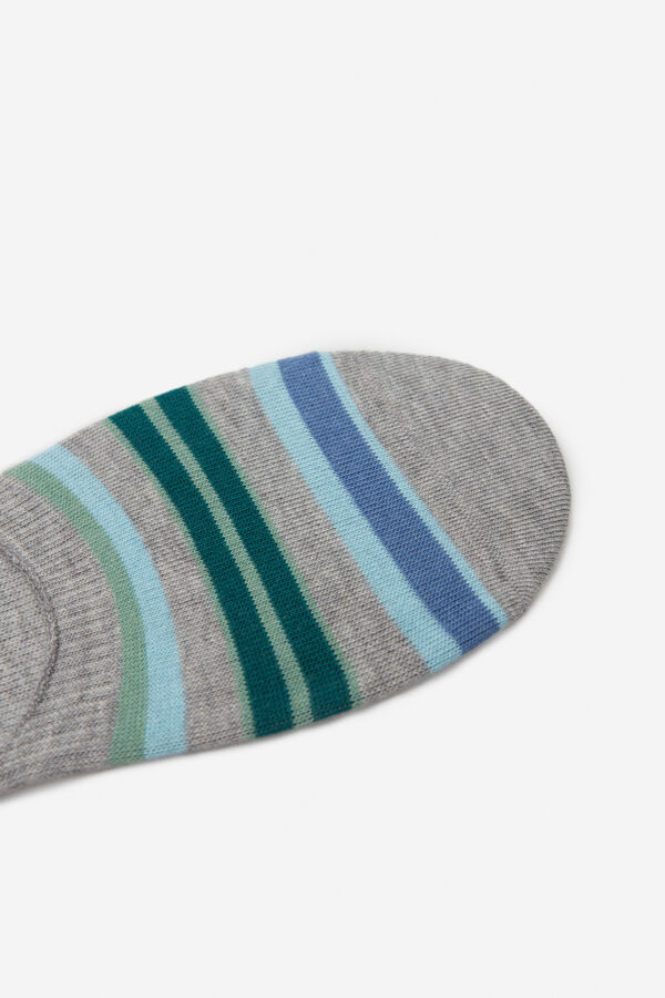 Cortefiel 2 pares calcetines invisibles con coolmax Gris