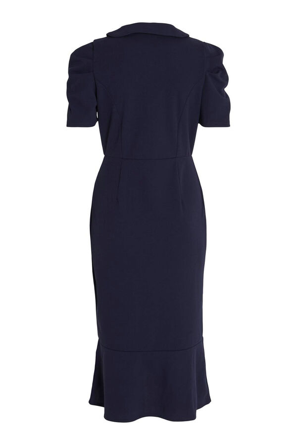 Vila Vestido midi fiesta Azul marino