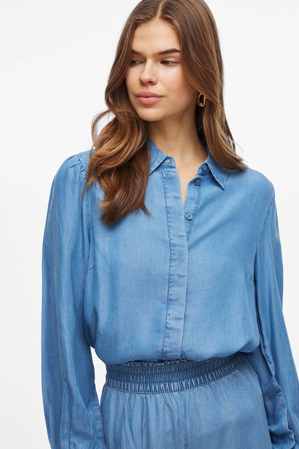 Vila Camisa vaquera manga larga Azul