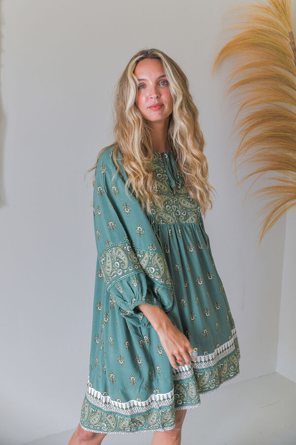 Jaase Vestido curto Adela Verde