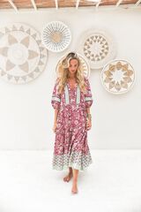 Jaase Vestido midi Mila Subiu