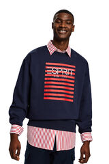 Esprit Sudadera logo materiales sostenibles Estampado azul