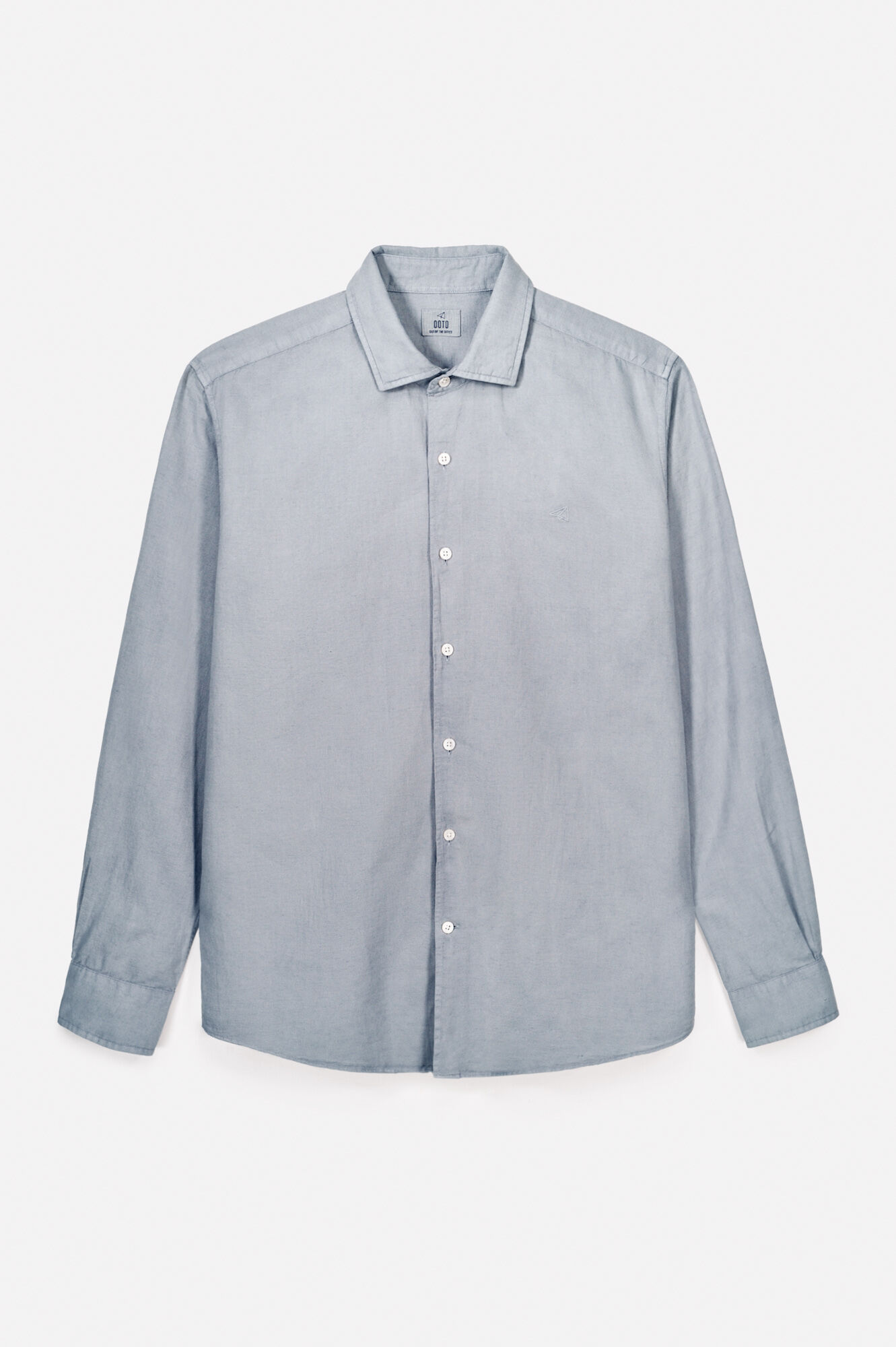 OOTO Camisa algod&atilde;o linho manga comprida