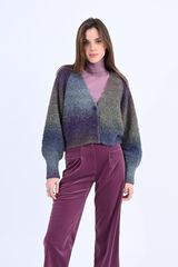 Molly Bracken Cardigan de manga comprida tecido peluche Verde