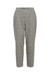 Object Pantal&oacute;n slim cuadros Beige