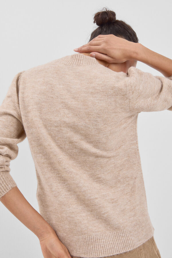 Cortefiel Camisola gola alta Castanho