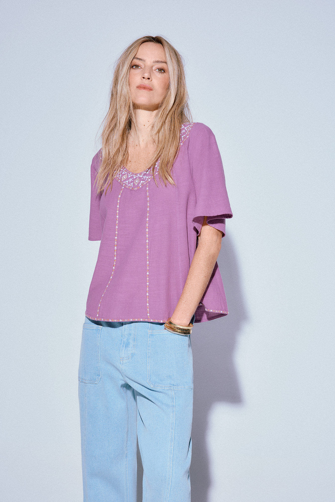 Slowlove Blusa bordada